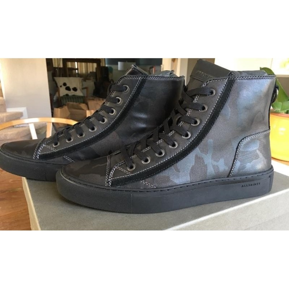 ALLSAINTS MEN'S CIRCUIT MILITARY CAMO HI-TOP BOOT SHOES SZ. UK 7 - Picture 5 of 11